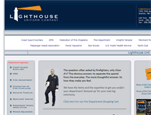 Tablet Screenshot of lighthouseuniform.com